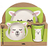 Albi Bamboo dining set for children Lama 5 piece set