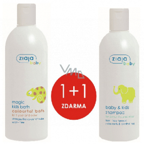 Ziaja Baby Colorful Bath magic bath foam 400 ml + gentle hair shampoo 270 ml, duopack