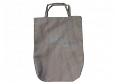 Brown striped shopping bag with a tube 42.5 x 33 x 6 cm 9940