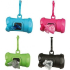 Trixie Bone-Shaped Case + Replacement Dog Waste Bags 15 Pieces Assorted Colors