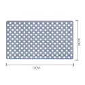 Unihouse Anti-slip bath/shower mat with suction cups 36 x 72 cm 1 piece