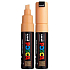 Posca Universal acrylic marker with wide, cut tip 8 mm Light orange PC-8K