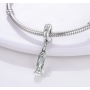 Sterling silver 925 Religious charms Our Lady of Lourdes, bracelet pendant