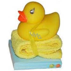 First Steps bath animal bath toy Duck with washcloth