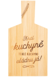 Albi Cutting board with dedication King of the Kitchen 14 x 26,5 x 1 cm