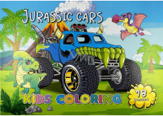 Ditipo Coloring page Cars Jurassic Cars 10 pages A4 210 x 297 mm