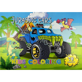 Ditipo Coloring page Cars Jurassic Cars 10 pages A4 210 x 297 mm
