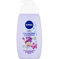 Nivea Kids Girl 2in1 shower gel and shampoo, 500 ml