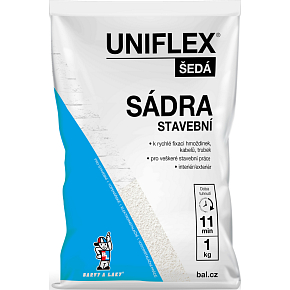 Uniflex gray plaster, construction, 1 kg Uniflex gray plaster, construction, 1 kg