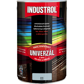 Industrol S2013 universal gloss top paint for metal and wood, 9110 aluminum, 4 l