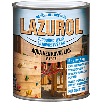 Lazurol Aqua v1303 thick-layer semi-matt wood varnish, 600 g