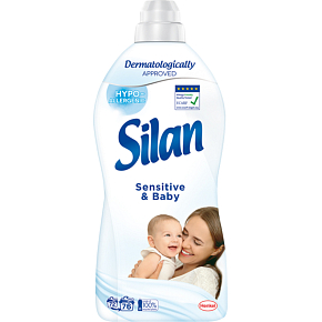 Silan fabric softener Sensitive & Baby 76 washes, 1672 ml
