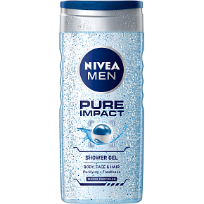Nivea Men Pure Impact Shower Gel, 250 ml