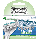 Wilkinson Sword Quattro Titanium Sensitive replacement blades 4 pieces