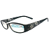 Berkeley Optical Frames +2,50 black flowers CB02 / MC2 1 piece ER6040