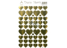 Arch Holographic decorative heart stickers gold 411