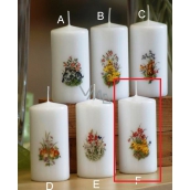 Lima Spring motif Chickens candle white cylinder 50 x 100 mm 1 piece