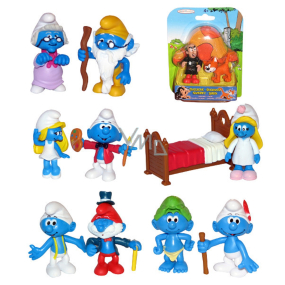 Smurfs figurine 2 pieces different types, recommended age 4+