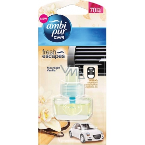 Ambi Pur Car Fresh Escapes Moonlight Vanilla Refill 7 ml