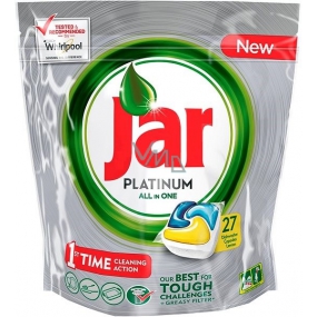 Jar Platinum All in One Lemon Dishwasher Capsules 27 pcs