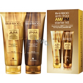 Alterna Bamboo Smooth Anti-Frizz AM / PM Starter Kit set for smoothing unruly hair 2 x 150 ml, gift set