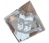 Glass Pyramid clear, Virgo zodiac sign