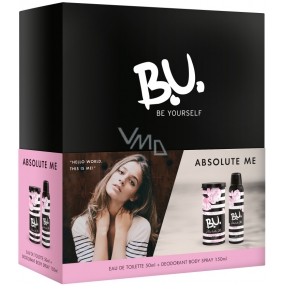 BU Absolute Me eau de toilette for women 50 ml + deodorant spray 150 ml, gift set
