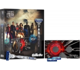 Gillette Mach3 Turbo Justice League holicí strojek pro muže 1 kus + náhradní hlavice 2 kusy + VR Headset, kosmetická sada