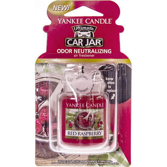 Yankee Candle Red Raspberry - Red raspberry gel scented car tag 30 g