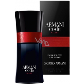 Giorgio Armani Code A-List Eau de Toilette for Men 50 ml