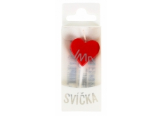 Albi Cake candle single - Heart, 2,5 cm