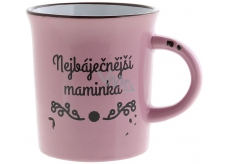 Albi Ceramic mug with the inscription "The Greatest Mother", pink 320 ml