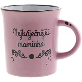 Albi Ceramic mug with the inscription "The Greatest Mother", pink 320 ml