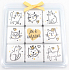 Nekupto Chocolate puzzle Valentine's Day Cats 9 x 5 g, 11 x 11.5 x 0.7 cm