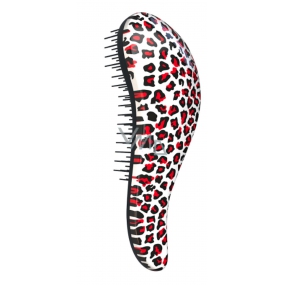 Dtangler Detangling Brush Brush for easy combing of hair 18.5 cm Leopard Pink leopard pink