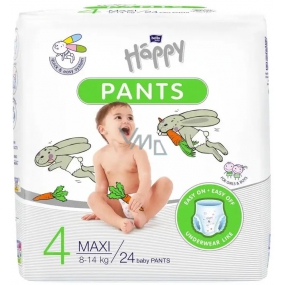 Bella Happy Pants 4 Maxi 8-14 kg pull-on diaper panties for children 24 pieces + memory