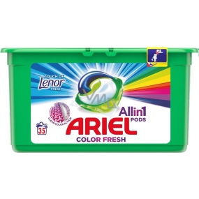 Ariel Fresh Touch of LenorColor 3 in 1 gel capsules for washing clothes 35 pieces 945 g