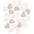 Wooden hearts 2 cm, 24 pieces