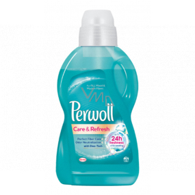 Perwoll Care & Refresh washing gel for synthetic and mixed fabrics, captures and neutralizes unwanted odors directly in the fabric 15 doses of 900 ml