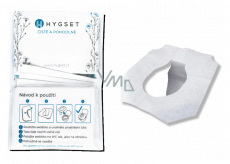 Hygset Disposable paper seats, WC hygienic toilet seat cover 10 pieces