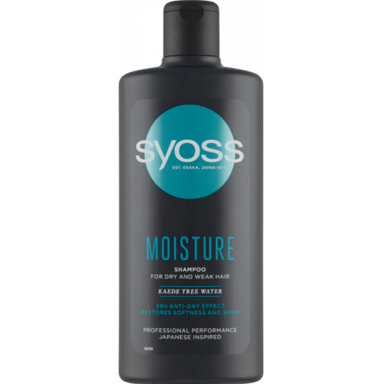Syoss Moisture Shampoo for Dry and Weakened Hair 440 ml