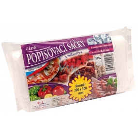 V&CH Packaging Descriptive Bags Clear from Microtene for Freezing, Blocked, Extra Strong 0.015 mm 200 x 300 mm 50 pieces