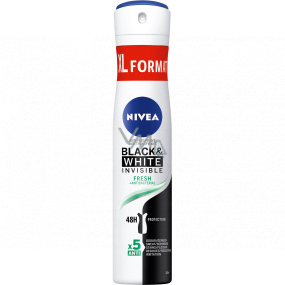 Nivea Black & White Invisible Fresh antiperspirant deodorant spray for women 200 ml