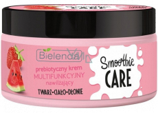 Bielenda Smoothie Care Strawberry + Watermelon + Probiotics moisturizing body cream 200 ml