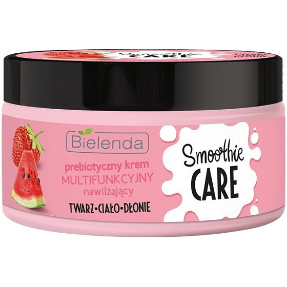 Bielenda Smoothie Care Strawberry + Watermelon + Probiotics moisturizing body cream 200 ml