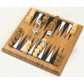 Albi Bamboo Minigames Backgammon board game for 2 players