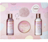 Sunkissed Keyring Gift Bubble Boutique shower gel 80 ml + body scrub 60 ml + body lotion 80 ml + keyring, cosmetic set for women