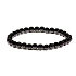 Tourmaline / Skoryl bracelet elastic natural stone, ball 6 mm / 16 - 17 cm, guardian of good mood