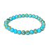 Tyrkenite blue bracelet elastic natural stone, bead 6 mm / 16-17 cm, stone of young people, looking for a life goal
