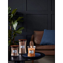 WoodWick Cashmere scented candle with wooden wick and lid glass small 85 g